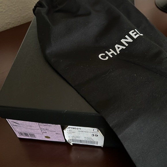 Authentic Chanel Flats Ballerines 39C - Picture 11 of 13